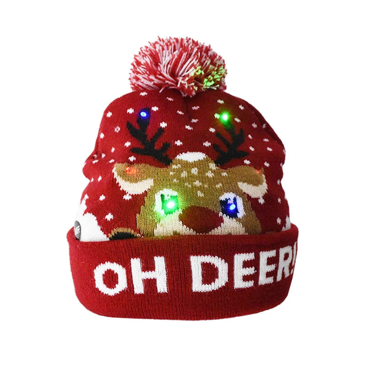 BowLift | 🎅LED Christmas Knitted Hats Light up Xmas Beanie