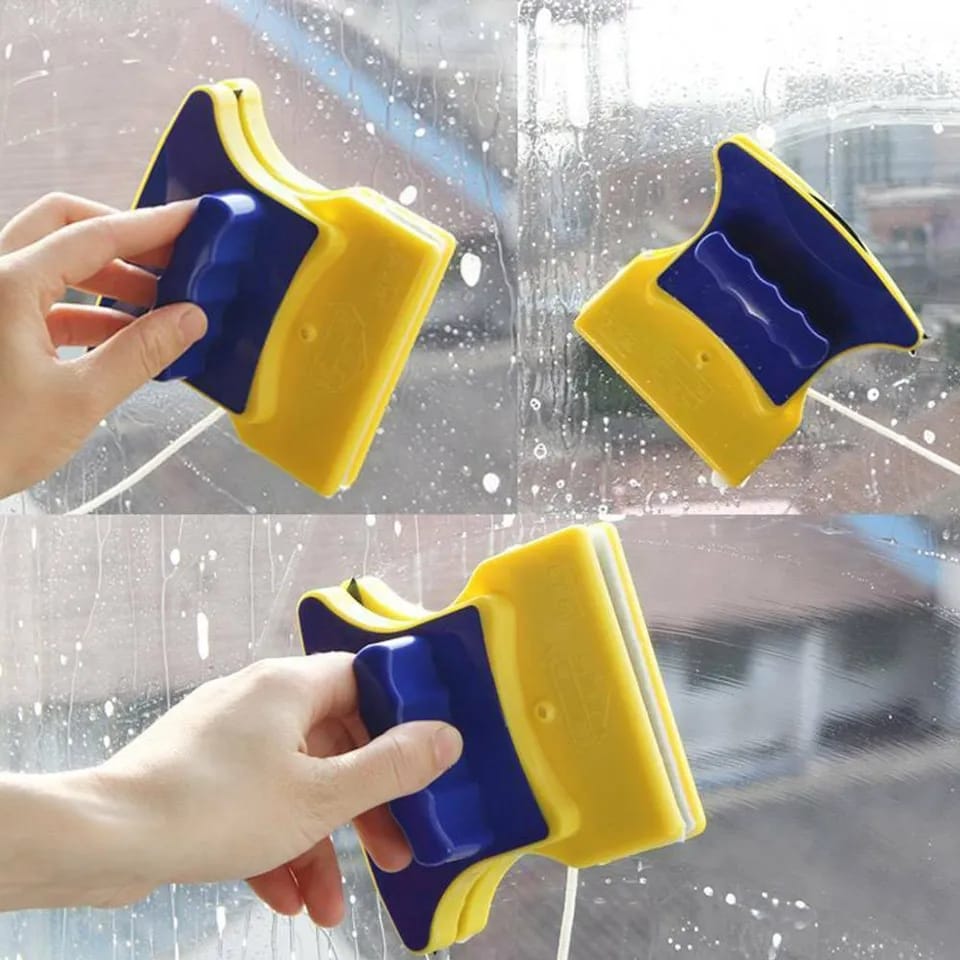 Window Wiper Glass Cleaner Double Side Magnetic Bowlift