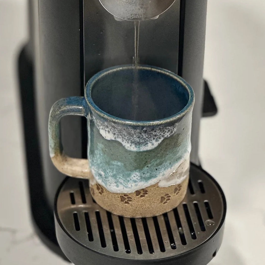 BowLift | Paw Print Ocean Shoreline Mug
