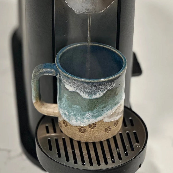 Paw 3D Printed Ceramic Shoreline Coffee Mug | Bowlift