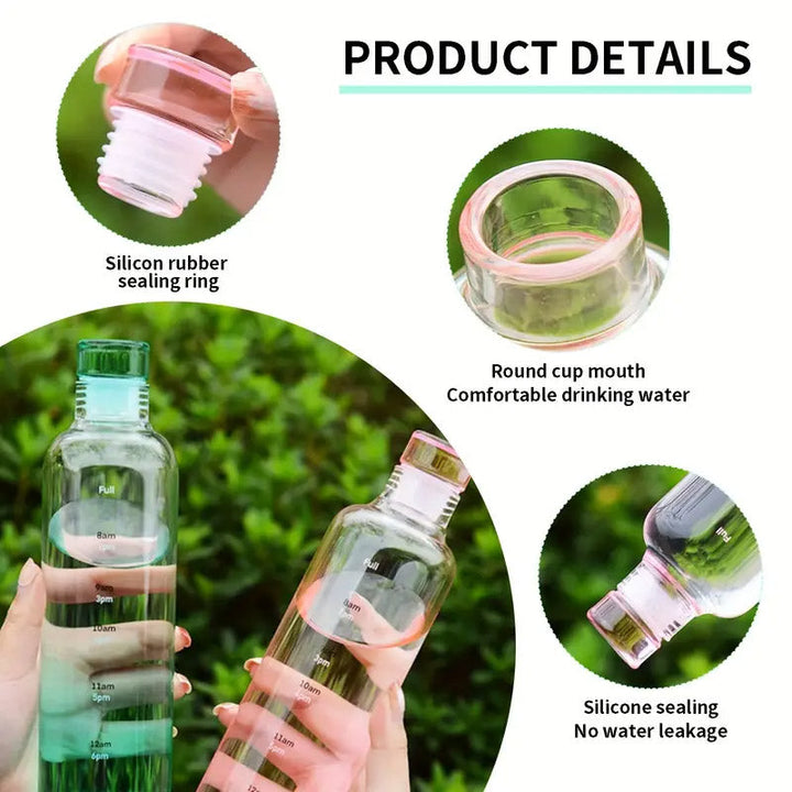 Plastic Water Bottles With Time Marker 500 ML Bowlift
