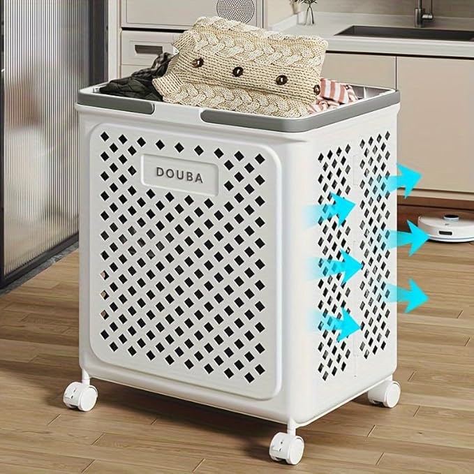 Large Capacity Movable Folding laundry Basket Bowlift
