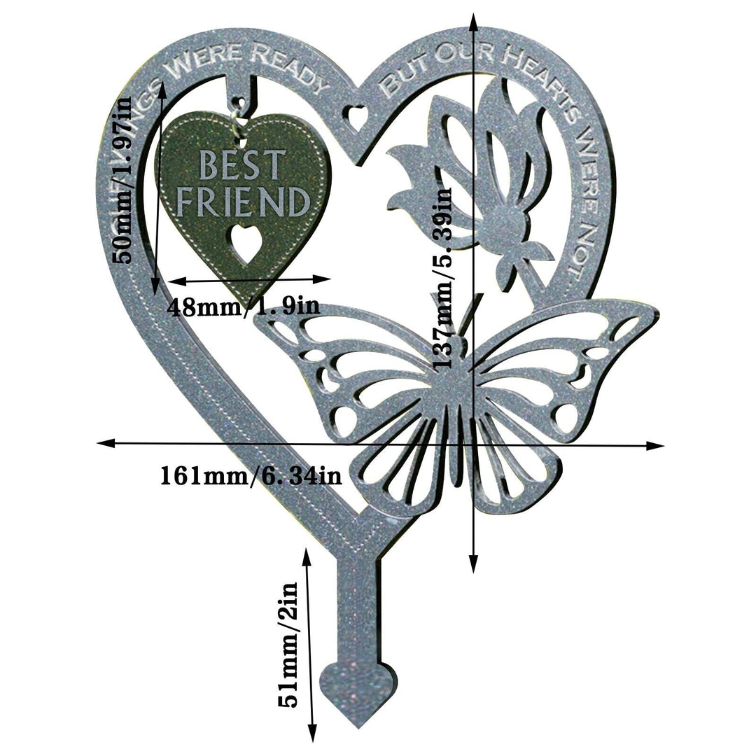 Memorial Gift Butterfly Ornament - Garden Memorial Plaque | Bowlift