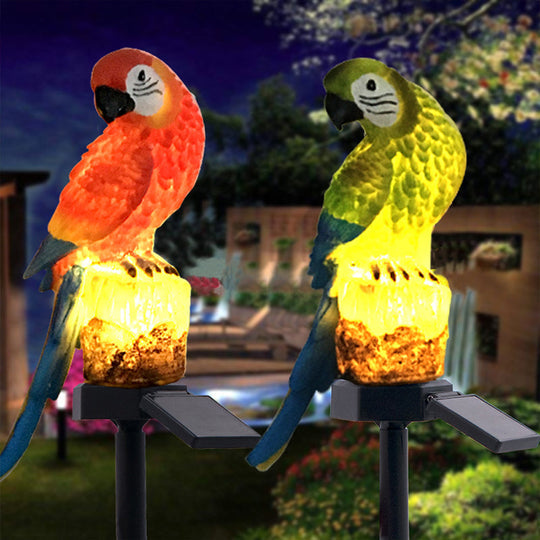 Garden Eagle Owl Parrot Statue LED Solar Light Outdoor Waterproof Lawn Lamp | Bowlift