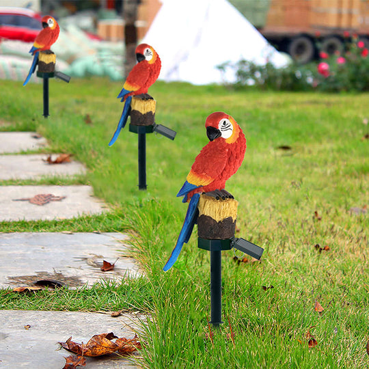 Garden Eagle Owl Parrot Statue LED Solar Light Outdoor Waterproof Lawn Lamp | Bowlift