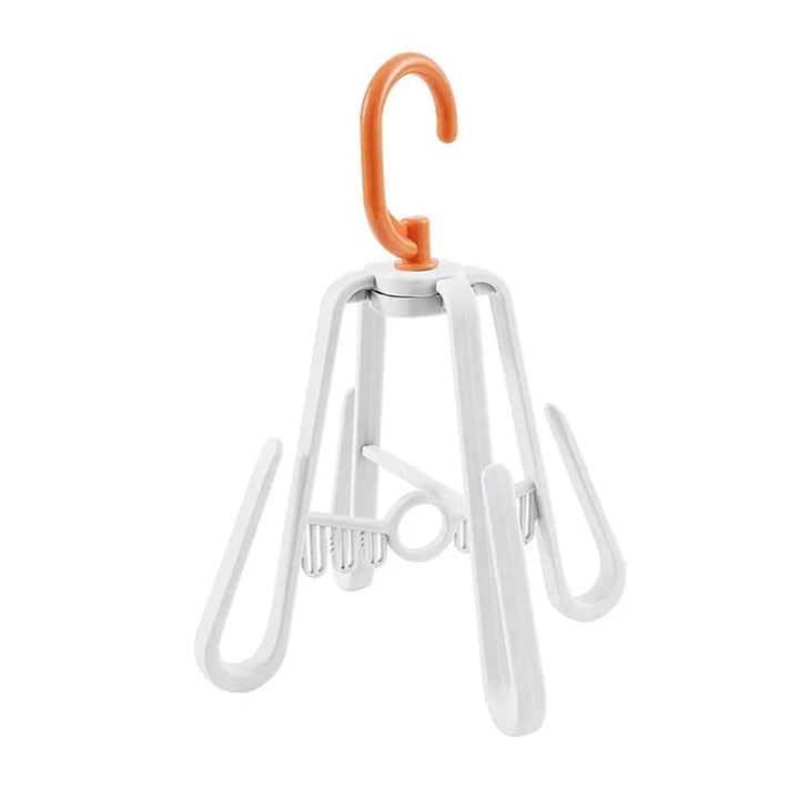 Rotating Shoe Drying Organizer Hanger with 4 Hooks Bowlift