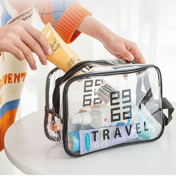 Travel Cosmetic Bag Organizer Transparent Bowlift