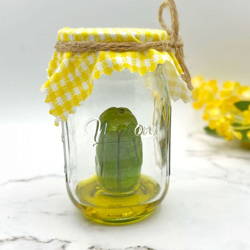 BowLift | Grumpy Pickle in a Jar Sculpture
