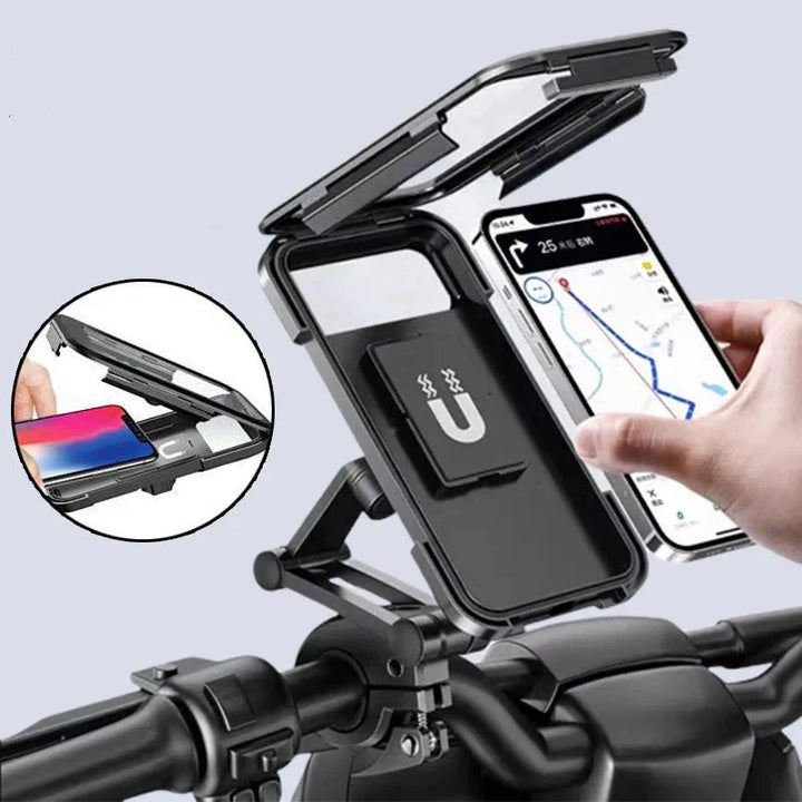 RideCharge Pro – Waterproof Phone Holder with USB and 15W Wireless Charging for Bike and E-Bike | Bowlift