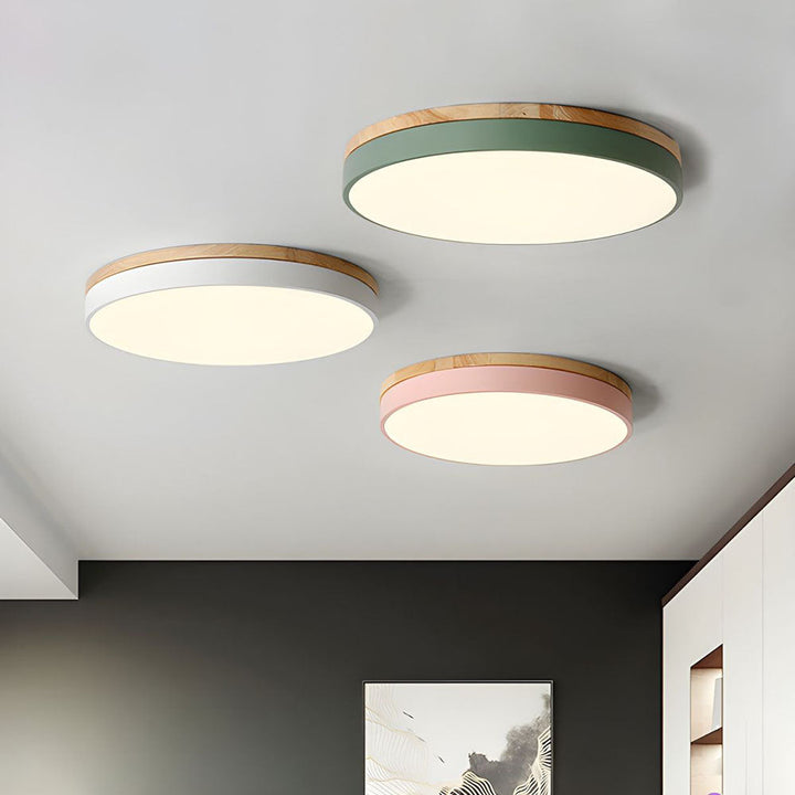 BowLift | Ceiling Light Modern Wood LED Flush Fitting