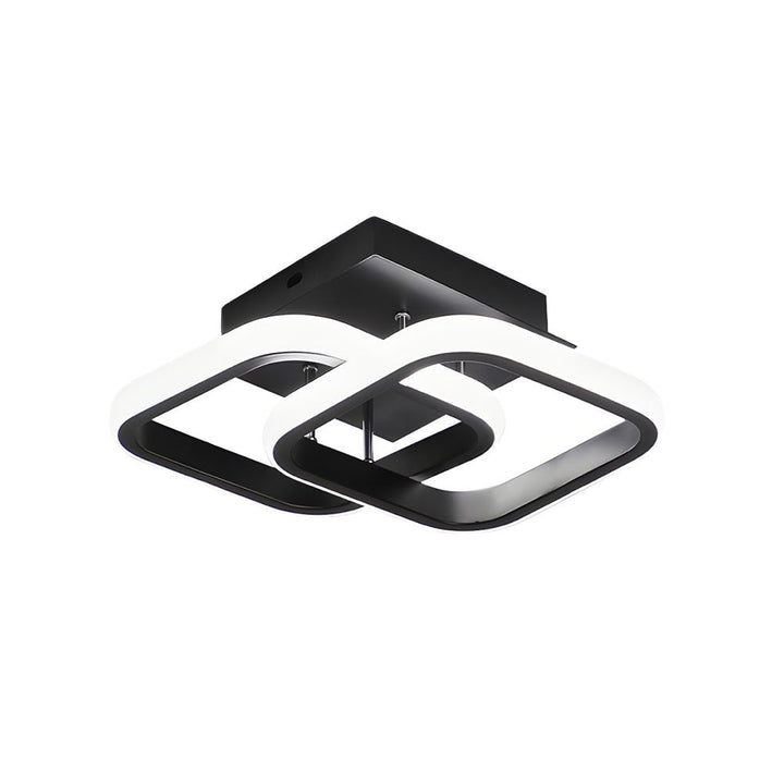 BowLift | Ceiling Light with LED Black Metal Frame