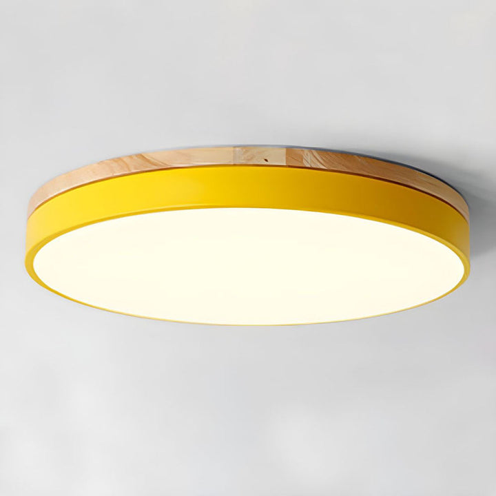 BowLift | Ceiling Light Modern Wood LED Flush Fitting