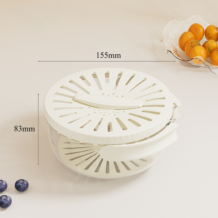 BowLift | Foldable Quick-Drain Basket with Rotating Lid