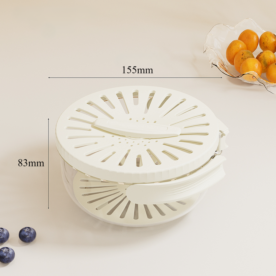 BowLift | Foldable Quick-Drain Basket with Rotating Lid