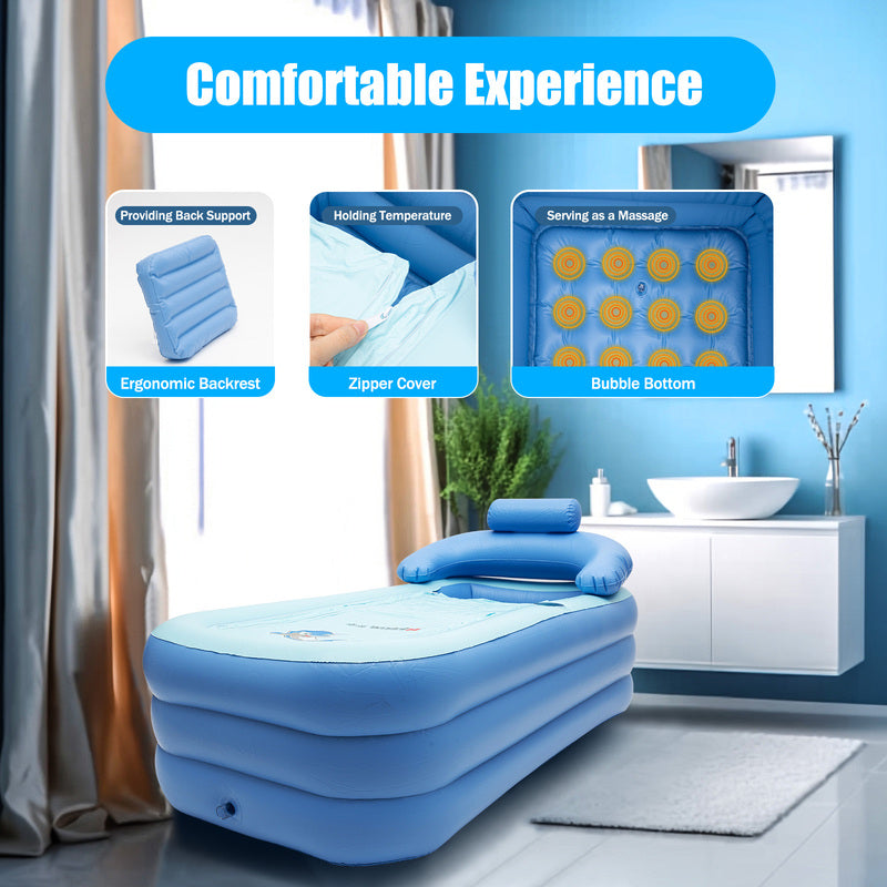 BowLift | Collapsible Inflatable Foldable Portable Bath Tub for Adults