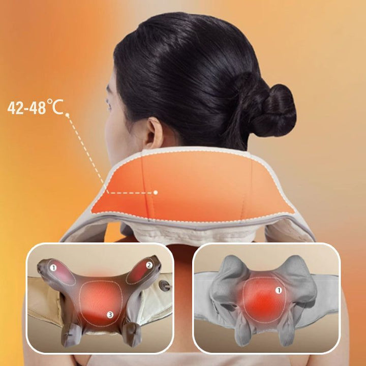 BowLift | Neck and Shoulder Massager with Electric heat Heat Relaxing Shiatsu Spa