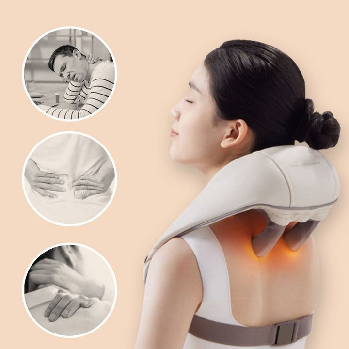 BowLift | Neck and Shoulder Massager with Electric heat Heat Relaxing Shiatsu Spa
