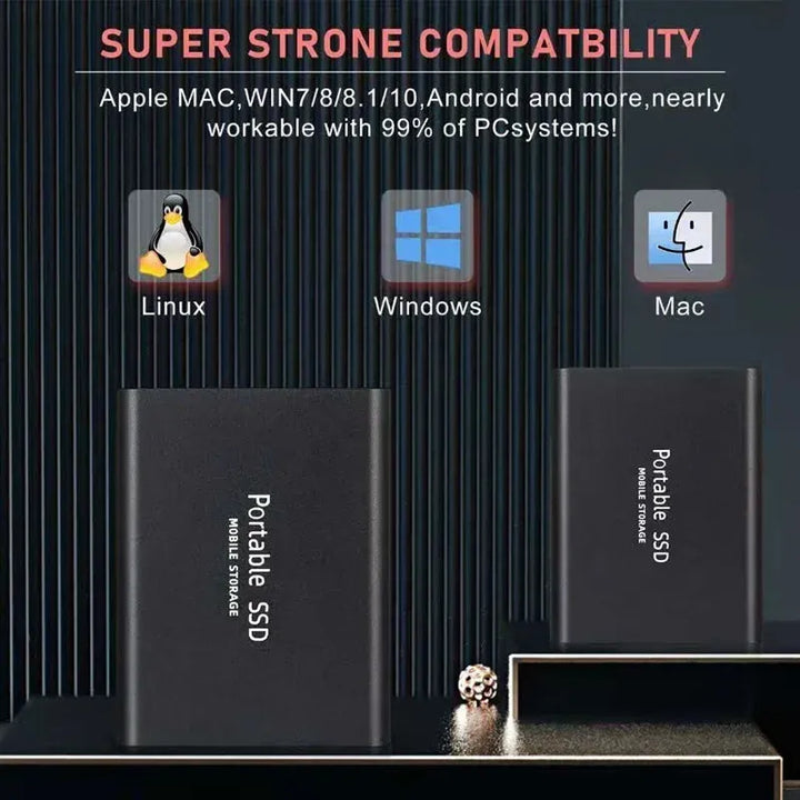 SSD External Hard Drive Hard Drive Storage SSD 1 2 4 8 12 16 32 64 TB External | Bowlift