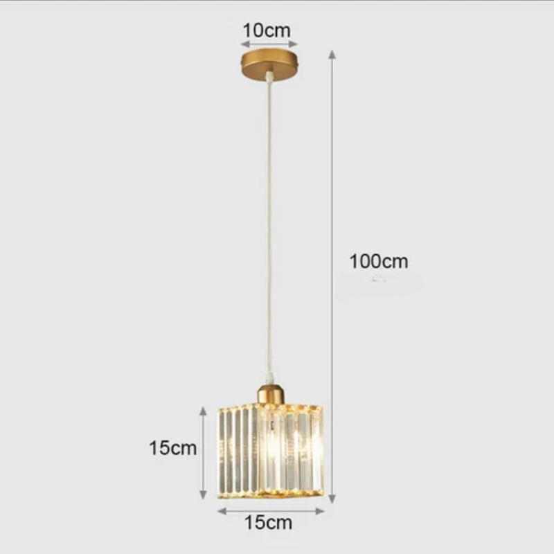 Elegant crystal pendant lamp – luxury lighting for dining room and living room | Bowlift