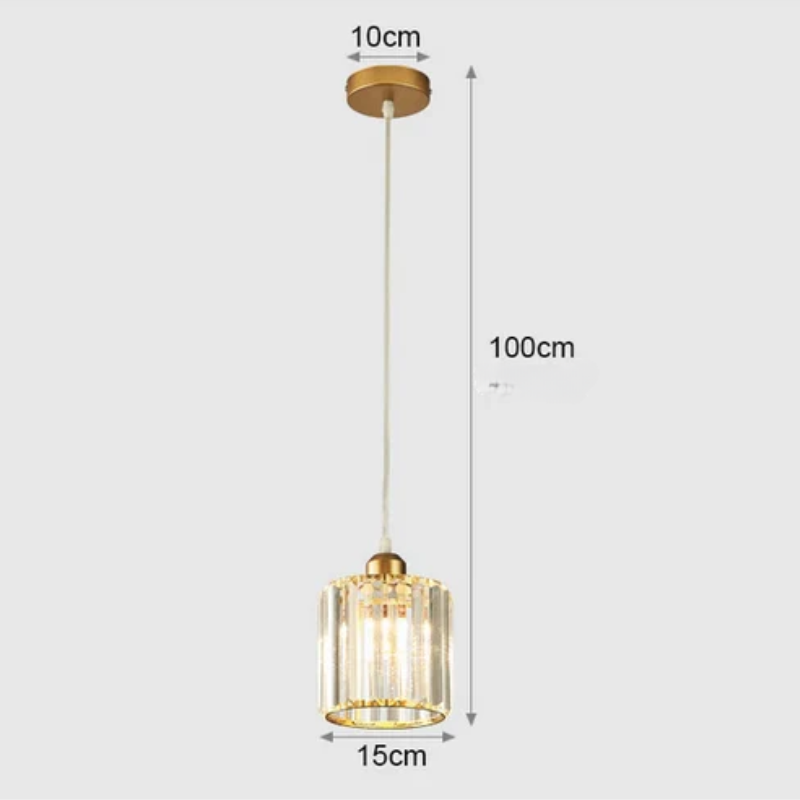 Elegant crystal pendant lamp – luxury lighting for dining room and living room | Bowlift