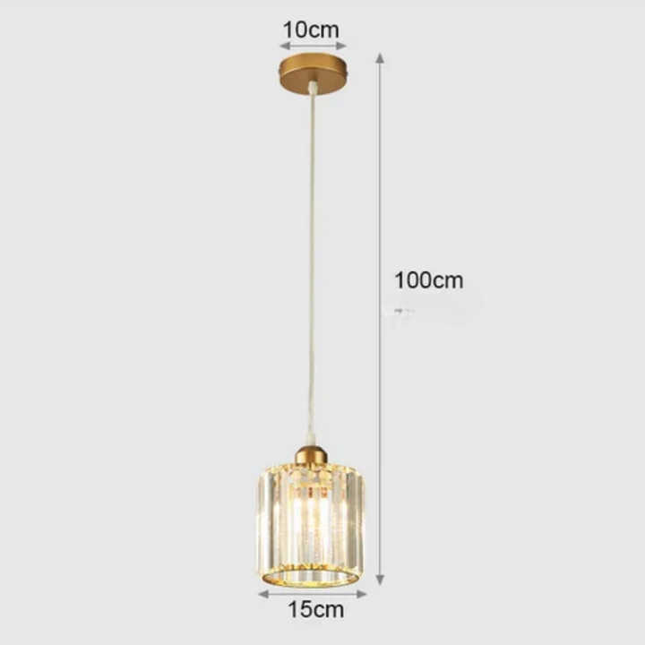Elegant crystal pendant lamp – luxury lighting for dining room and living room | Bowlift