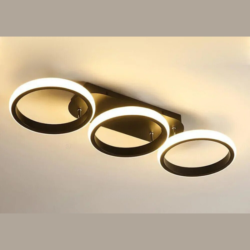 Modern LED Ring Chandelier – Minimalist Ceiling Light for Living Room and Dining Area | Bowlift