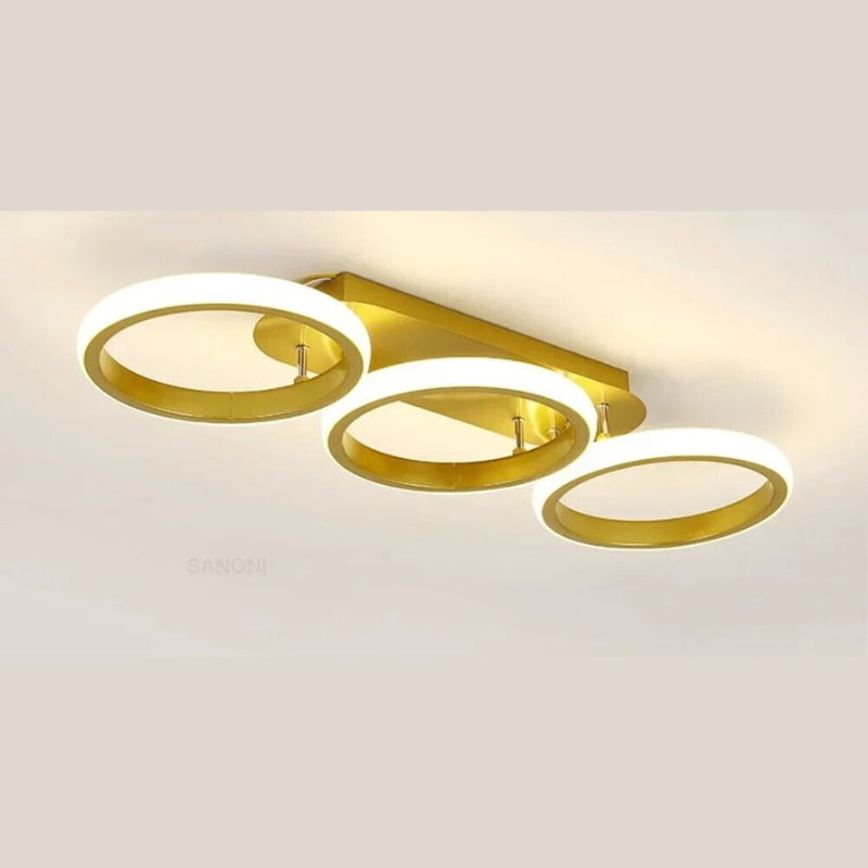 Modern LED Ring Chandelier – Minimalist Ceiling Light for Living Room and Dining Area | Bowlift