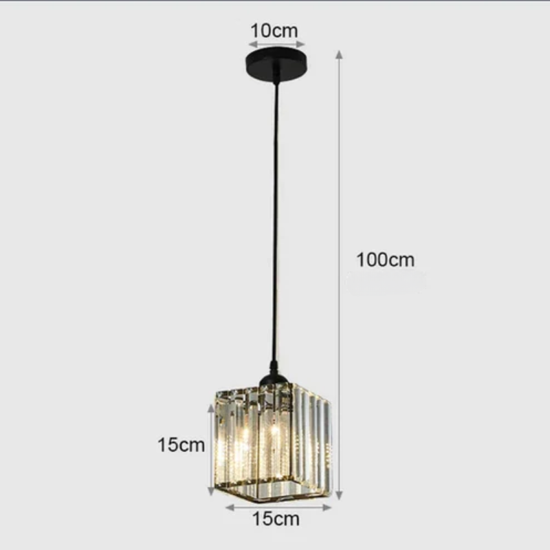 Elegant crystal pendant lamp – luxury lighting for dining room and living room | Bowlift