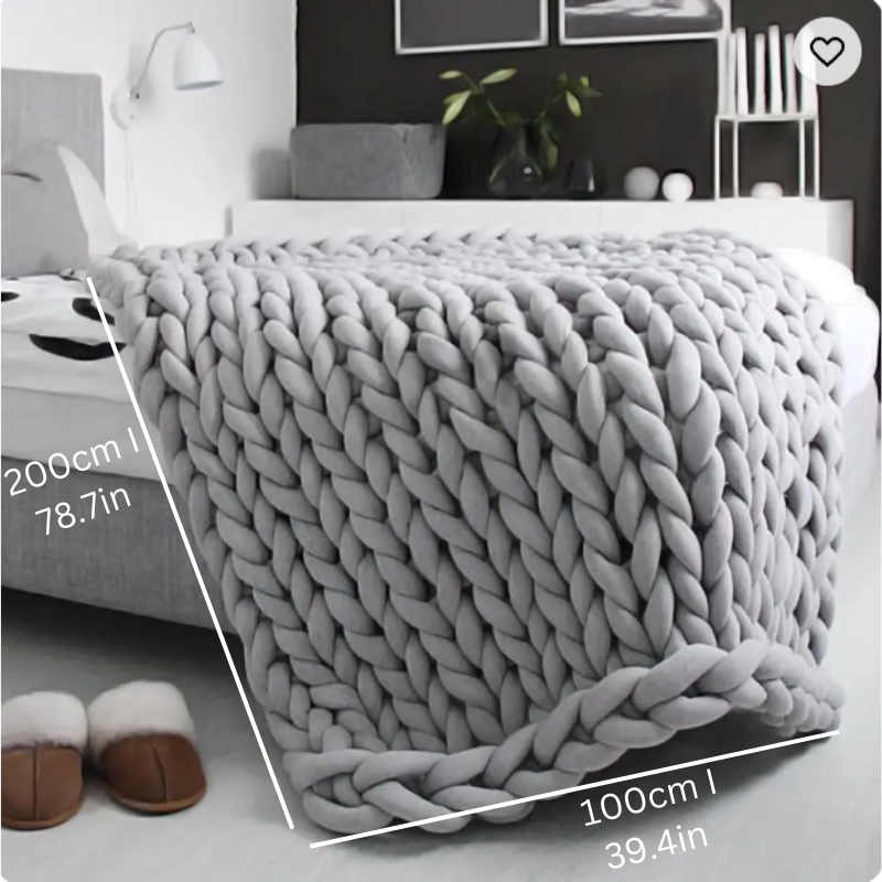 BowLift | Weighted Organic Cotton Blanket | Breathable, Machine Washable & Ideal for Year-Round Comfort