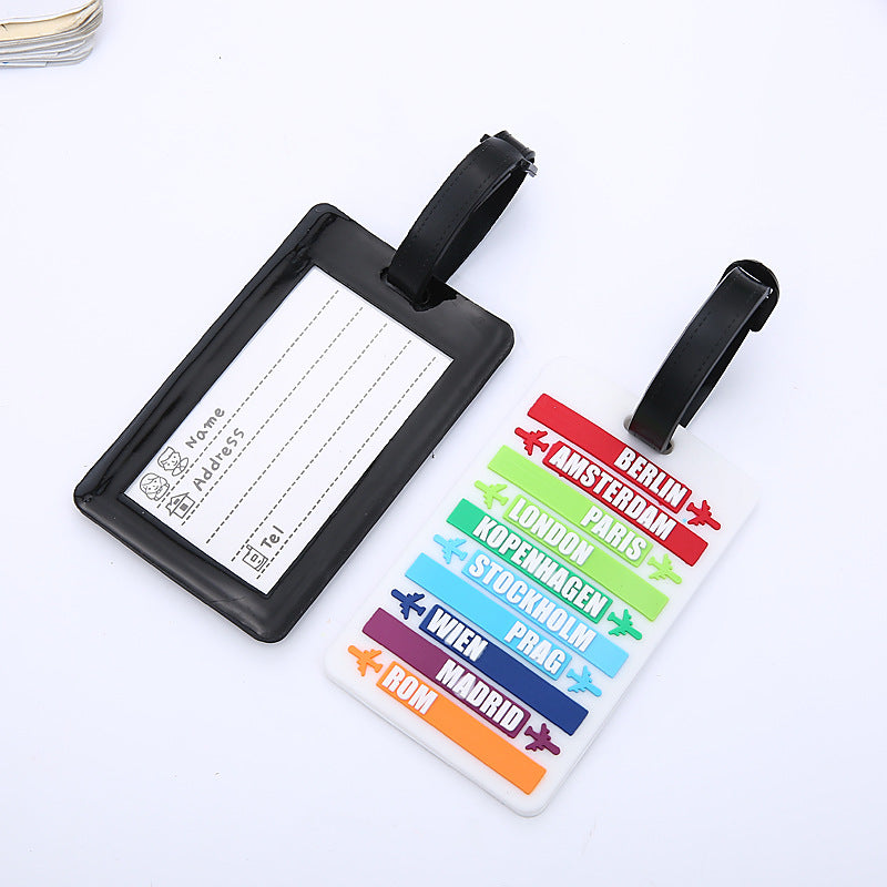 Unisex Luggage Tag with City Motifs Bowlift