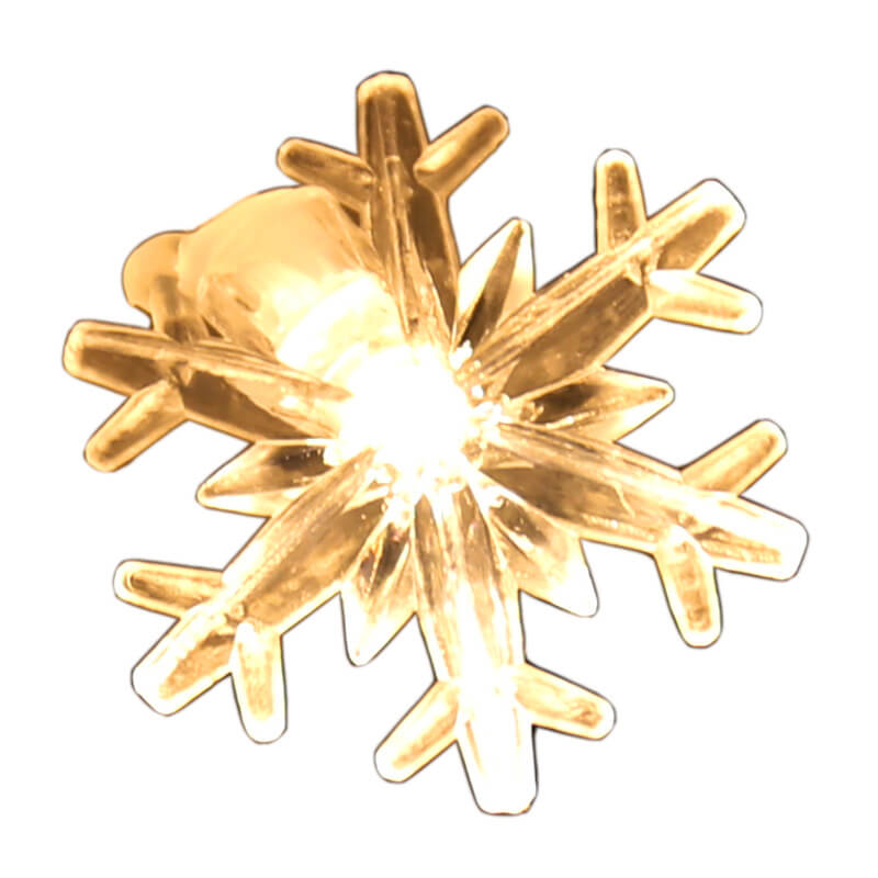 BowLift | LED String Lights Christmas Snowflake Colorful 20 Light LED Waterproof Outdoor String Lights