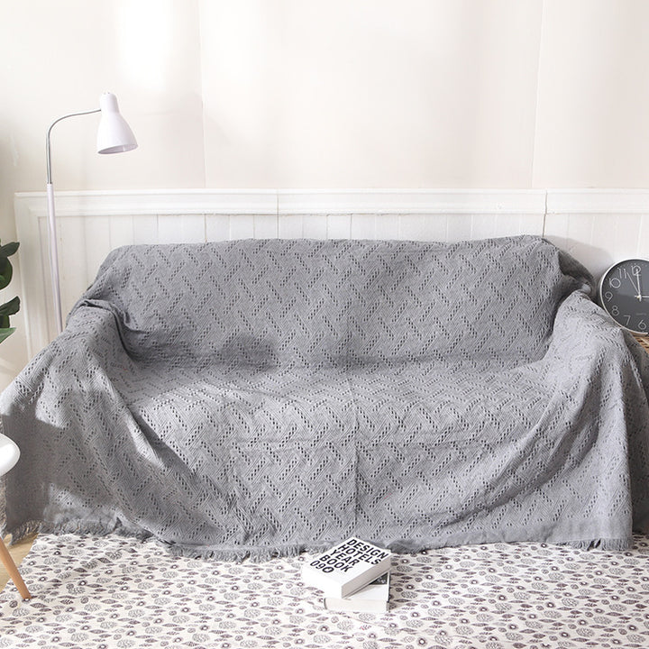 Textured Woven Throw Blanket