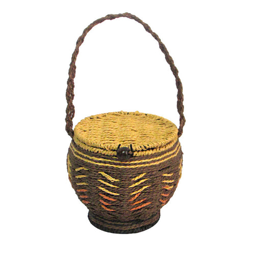 Artisan Woven Decorative Storage Basket Bowlift