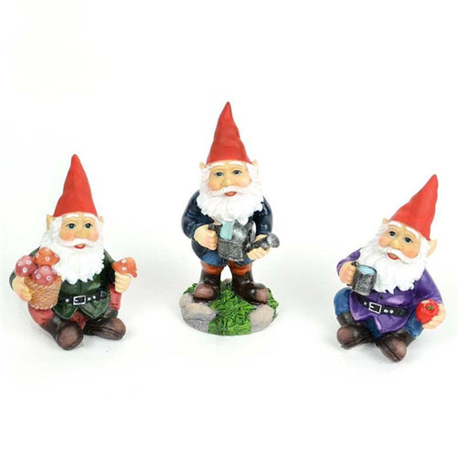 Whimsical Gnome Figurine Set