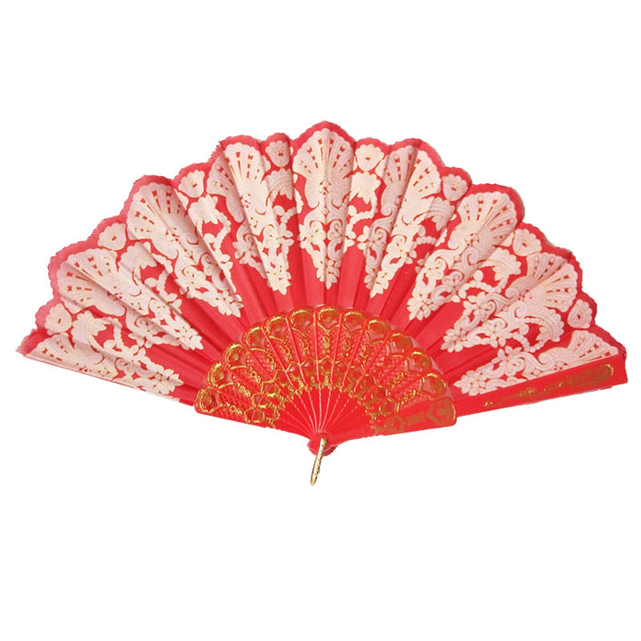 Women's fan with exquisite filigree ornamentation Bowlift