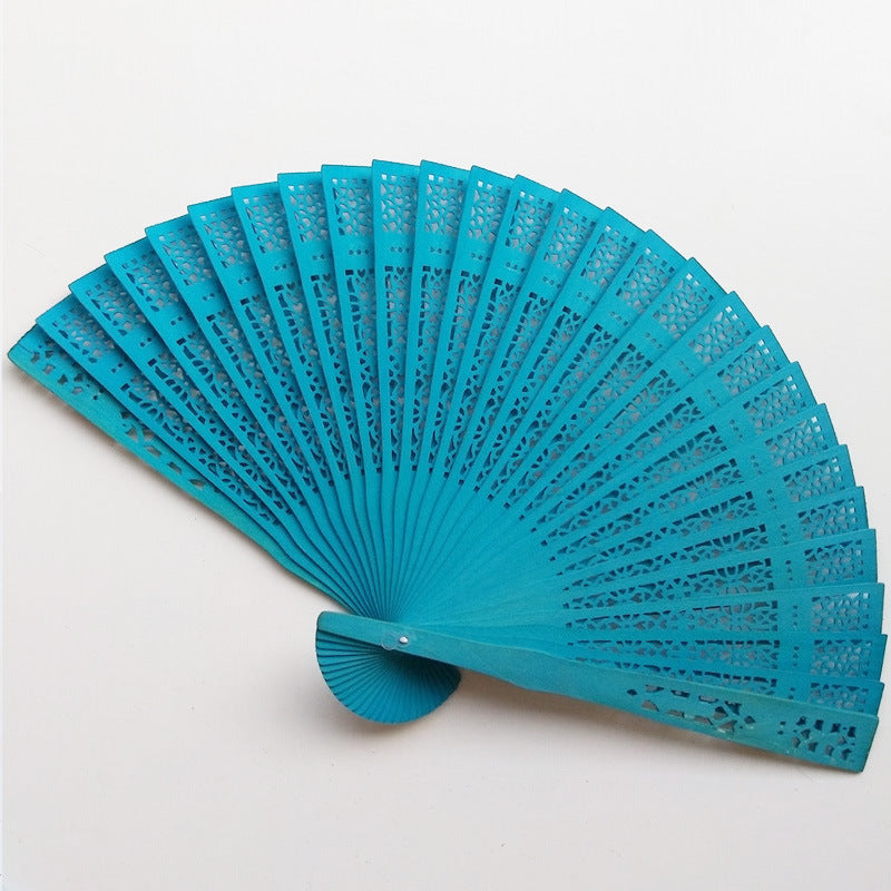 Women's fan made of high-quality filigree plastic with exquisite pattern design Bowlift