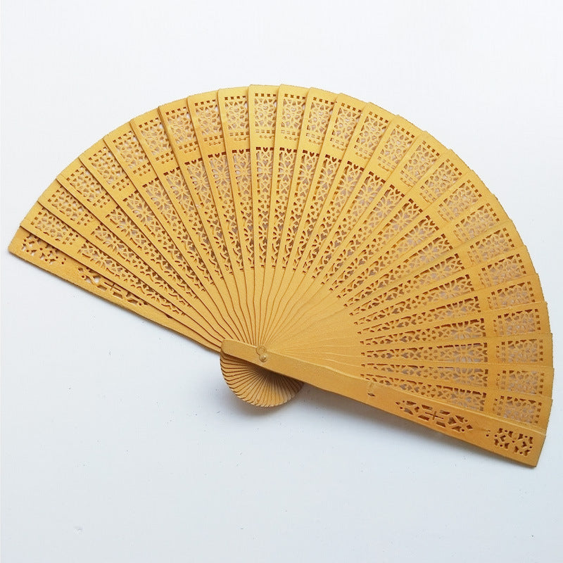 Ladies elegant fan made of high-quality plastic with artistic cutouts Bowlift