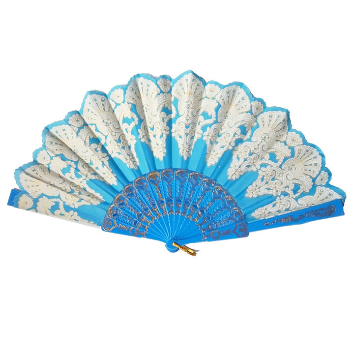 Ladies handcrafted fan with artistic gold decoration Bowlift