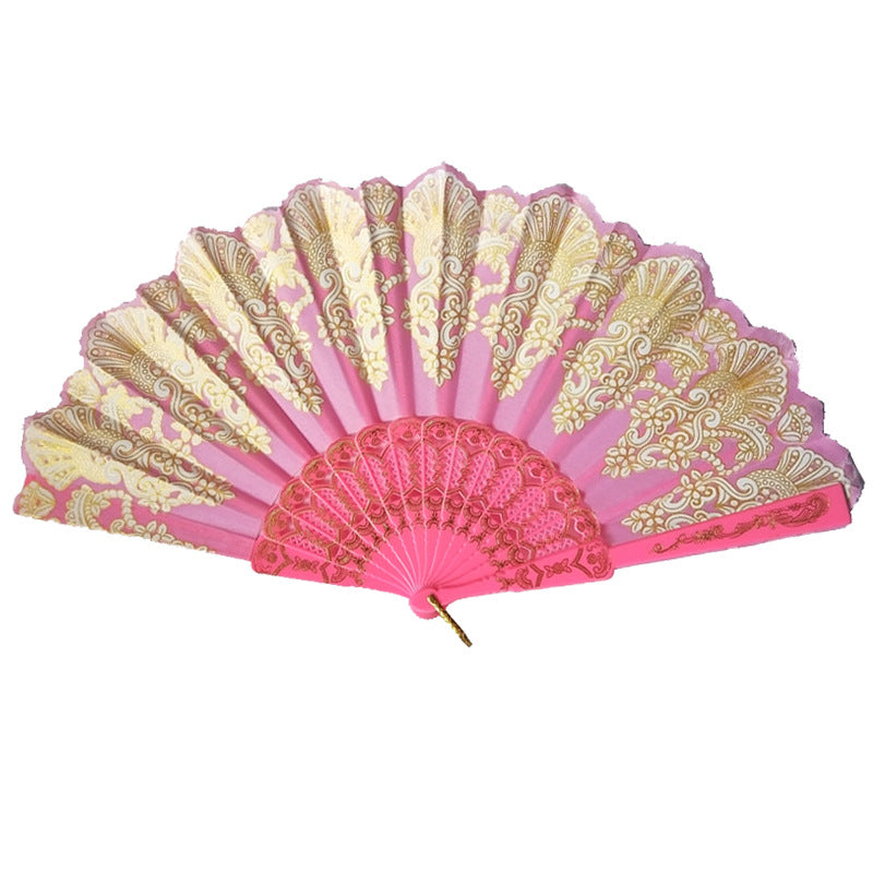 Women's fan with exquisite and artistic decorations Bowlift