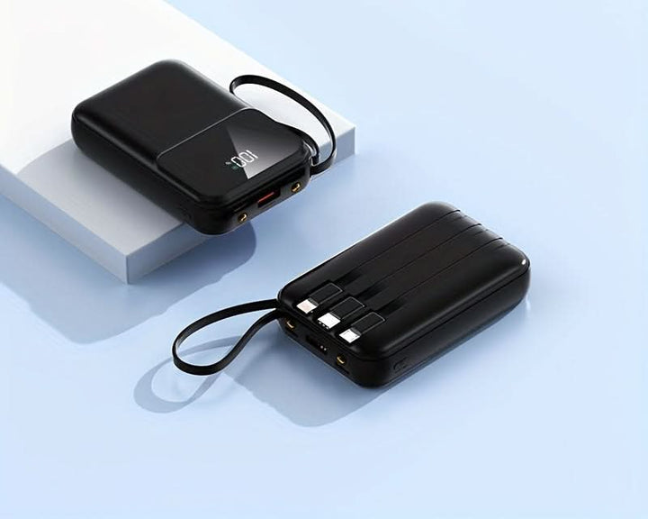 BowLift | 10000mAh Portable Power Bank with Cables