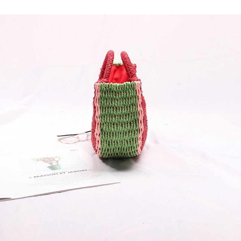 Handcrafted Basket Bag in Watermelon Design Bowlift