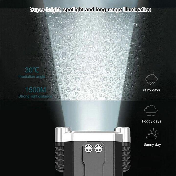 BowLift | Super Bright Rechargeable LED Handheld Flashlight Portable Spotlight 4 Mode New