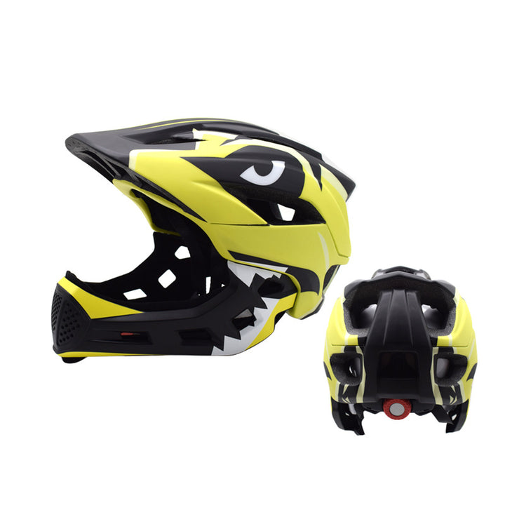 Children's Stylish Full Face Mountain Biking Helmet Bowlift