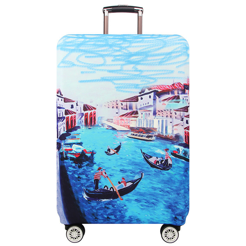 Artistic Cityscape Hard Shell Suitcase Bowlift