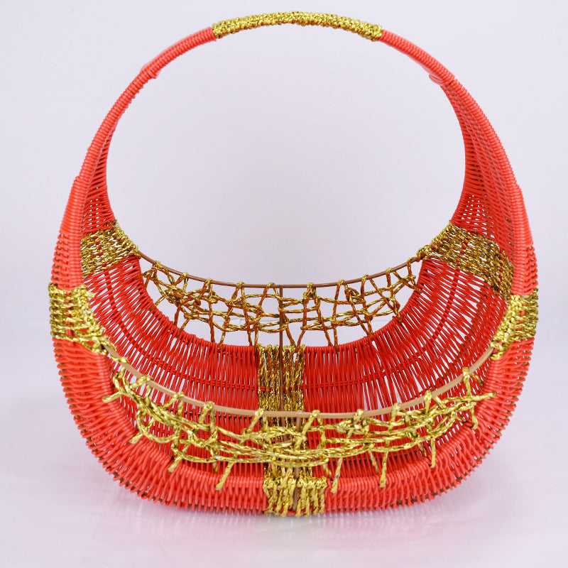 Artistic Woven Decorative Basket Bowlift