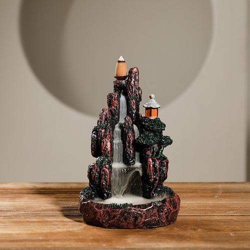 Decorative Mountain Theme Incense Waterfall