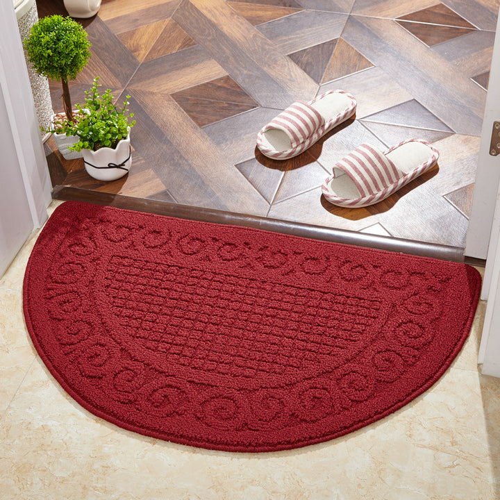 Decorative Half Round Entry Mat for Home