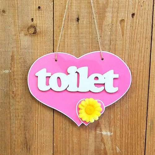 Decorative Heart-Shaped Toilet Board