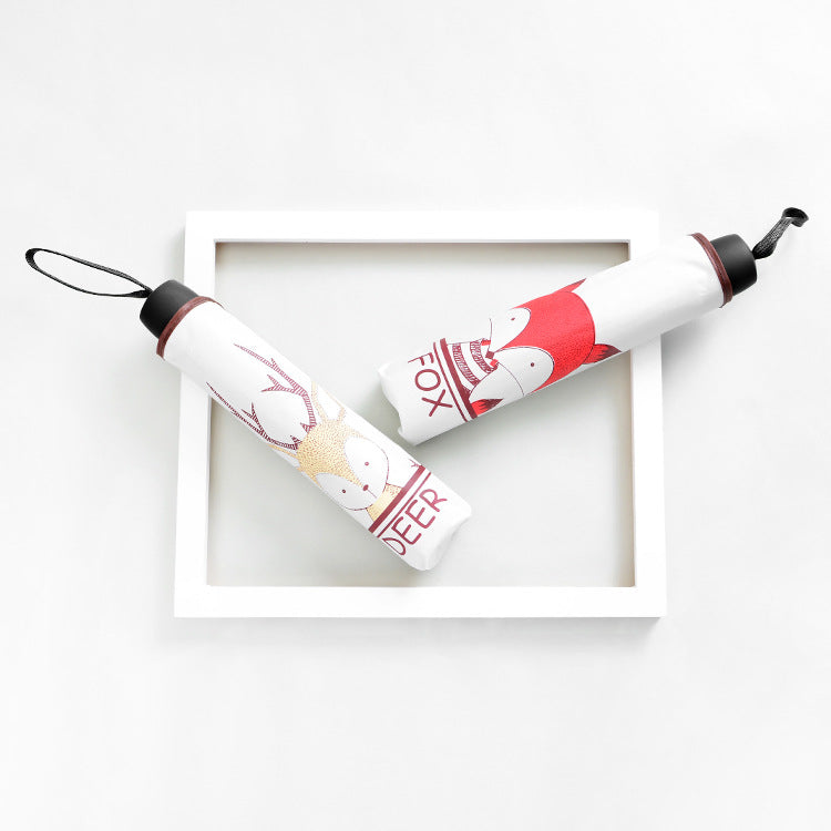 Women Compact Folding Umbrella with Cute Design Bowlift