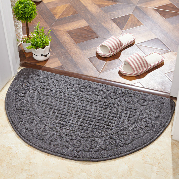 Decorative Half Round Entry Mat for Home